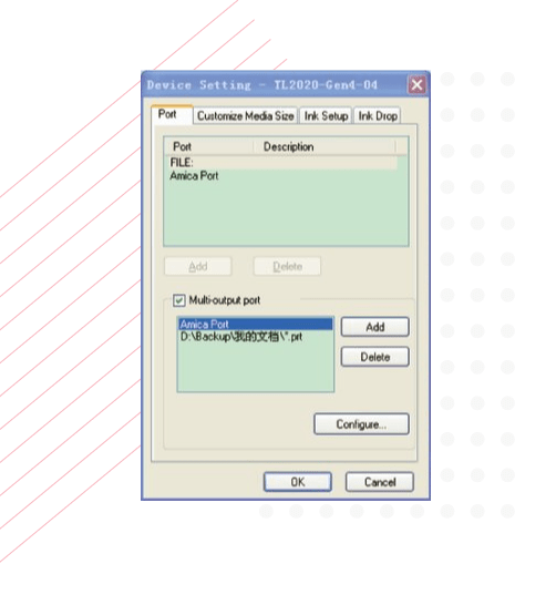 Software de Amica para las impresoras